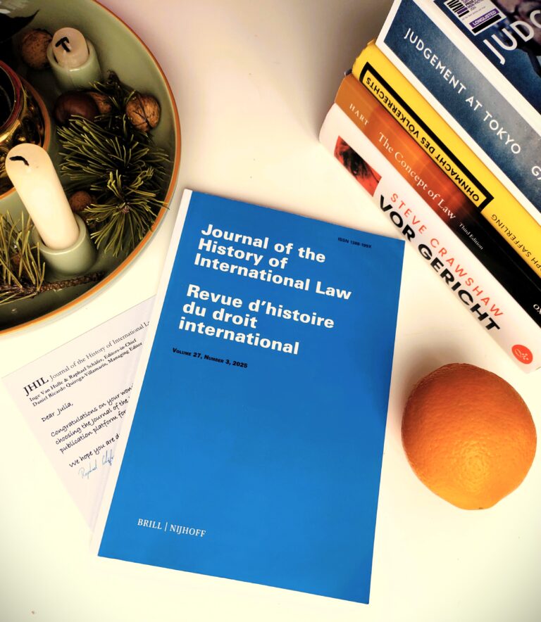 Publication Alert: New Article in the Journal of the History of International Law